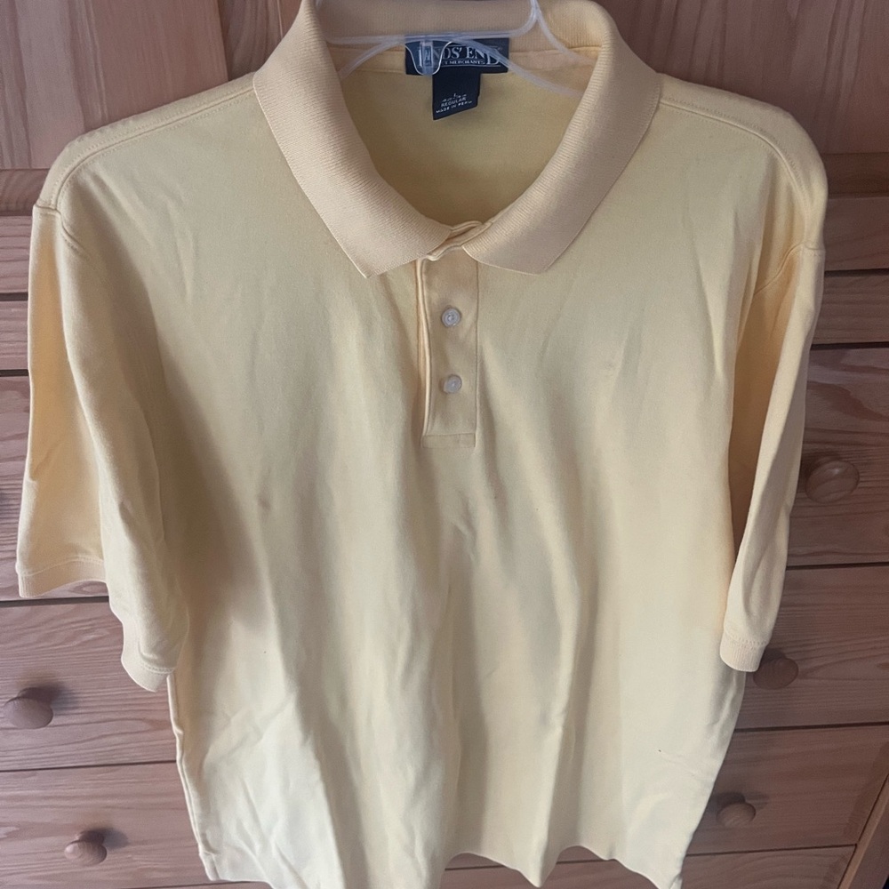Land’s End Yellow Polo Shirt L 
Like new.  Excellent condition.